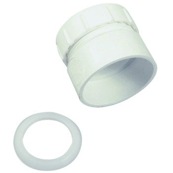 Danco 94041 Trap Pipe Adapter, 1-1/2 in, Plastic, White