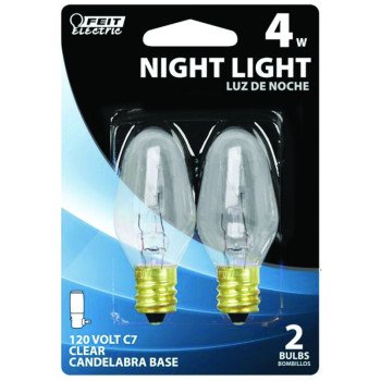 BP4C7 CNDL CLR NIGHTLT BULB 4W