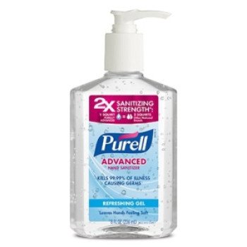 Purell 4102-12-S Advanced Hand Sanitizer, Citrus, Clear, 8 oz, Pump Bottle