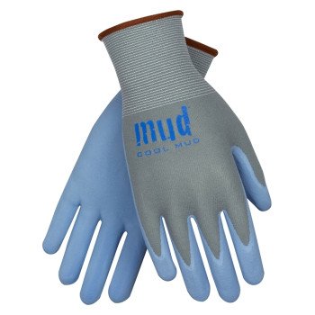 Mud Cool Mud Series 022GB-M Coated Gloves, Unisex, M, Foam Nitrile Coating, Glacier Blue