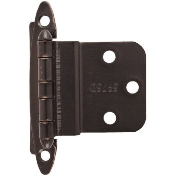 Amerock BPR3417ORB Hinge, 3/8 in Inset, Oil-Rubbed Bronze