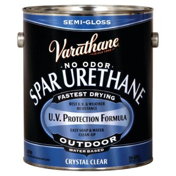 Rust-Oleum 250131 Urethane Paint, Semi-Gloss, Liquid, Crystal Clear, 1 gal, Can