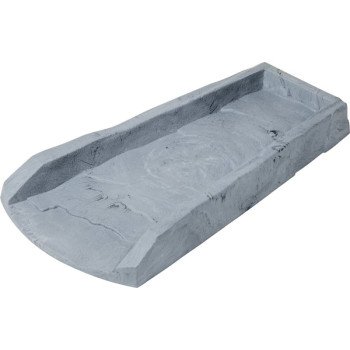 Amerimax 3014-12 Splash Block, 24 in L, 11-1/2 in W, Polypropylene, Slate Gray