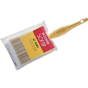 Wooster Q3108-1-1/2 Paint Brush, 1-1/2 in W, 2-3/16 in L Bristle, Nylon/Polyester Bristle, Beaver Tail Handle