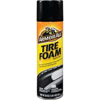 Armor All 40320 Tire Foam Protectant, 20 oz, Aerosol Can, Liquid