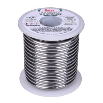 Oatey 20019 Leaded Solder, 1 lb, Solid, Silver, 361 to 421 deg F Melting Point