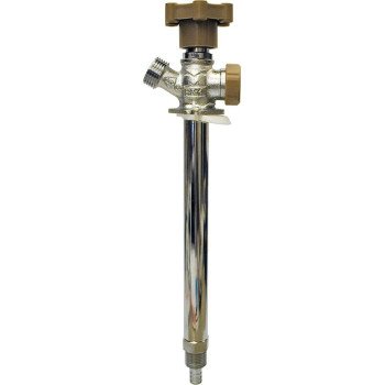 B & K 104-849HC Anti-Siphon Frost-Free Sillcock Valve, 1/2 x 3/4 in Connection, MPT x Hose, 125 psi Pressure, Brass Body