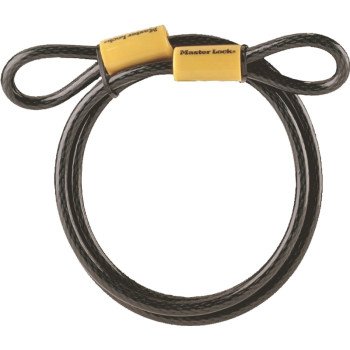 Master Lock 78DPF Looped End Cable, Steel Shackle