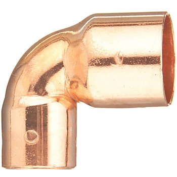 Elkhart Products 31298 Reducing Pipe Elbow, 1 x 3/4 in, Sweat, 90 deg Angle, Copper