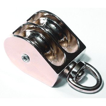 Baron 0178ZD-1 Rope Pulley, 1/4 in Rope, 1 in Sheave, Zinc