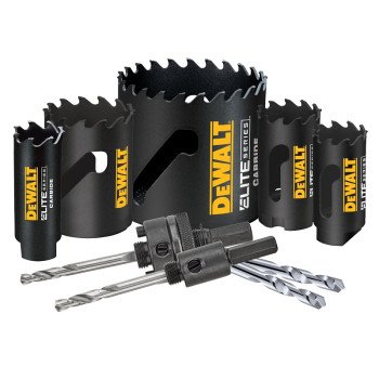 DEWALT ELITE Series DAH39CTSET Hole Saw Kit, 9-Piece