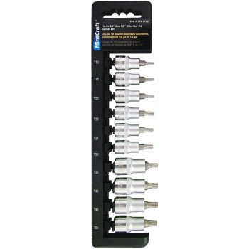 Vulcan TS1010-P Socket Set, Chrome Vanadium Steel, Chrome