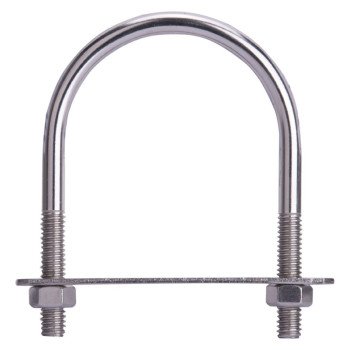 ProSource LR361 U-Bolt, 5/16 in Thread, 1-1/2 in L Thread, Stainless Steel, Stainless Steel