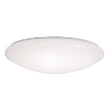 Metalux FM15WRCCR Round Flush Mount Ceiling Light, 120 V, 21.3 W, LED Lamp, 1600 Lumens Lumens, Steel Fixture