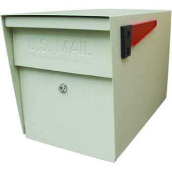 Mail Boss Packagemaster Series 7107 Mailbox, White, Steel, Powder-Coated, 11-1/4 in W, 21 in D