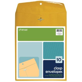 ENVELOPES CLASP BRN 9X12IN