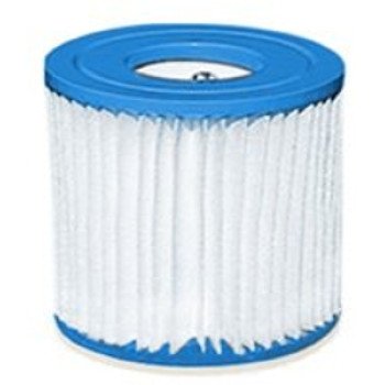 Intex 29007E Type H Filter Cartridge, Dacron Filter Media, Plastic Housing Material