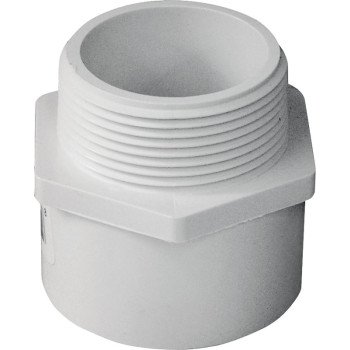 IPEX 435606 Pipe Adapter, 1-1/2 in, Socket x MPT, PVC, SCH 40 Schedule