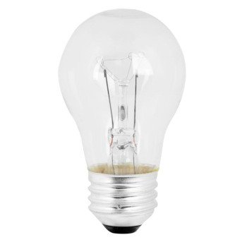 Feit Electric BP25A15/CL Incandescent Lamp, 25 W, A15 Lamp, Medium E26 Lamp Base, 2700 K Color Temp