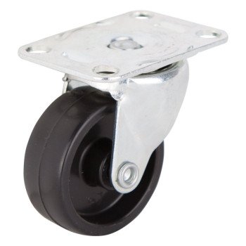 ProSource JC-B09-PS Swivel Caster, 1-5/8 in Dia Wheel, 5/8 in W Wheel, Plastic Wheel, Black, 50 lb