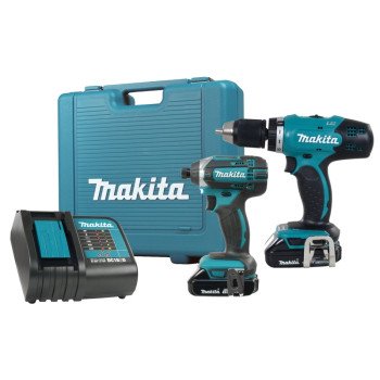 Makita DLX2141SY Power Tool Combination Kit, Battery Included, 18 V, 2-Tool, Lithium-Ion Battery