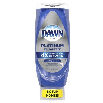 Dawn Platinum EZ-Squeeze 00207 Dish Soap, 18 fl-oz, Bottle, Liquid, Refreshing Rain, Blue