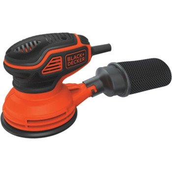 Black+Decker BDERO600 Random Orbit Sander, 2.6 A, 5 in Pad/Disc, Includes: (1) Sheet Sandpaper, (1) Dust Bag