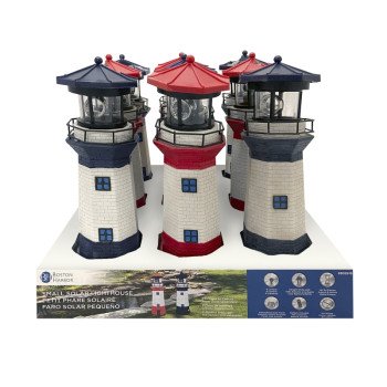 Boston Harbor 26150 Lighthouse, Ni-Mh Battery, 1-Lamp, LED Lamp, Polyresin Plastic Fixture, Battery Included: Yes