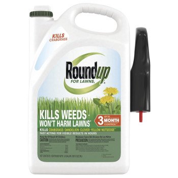 Roundup 5021005 Ready-To-Use Lawn Weed Killer, Liquid, Trigger Spray Application, 1 gal Bottle