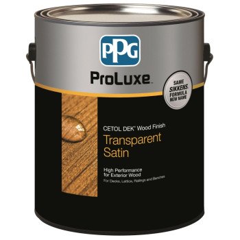 PPG Proluxe Cetol SIK44045/01 Wood Finish, Transparent, Mahogany, Liquid, 1 gal, Can