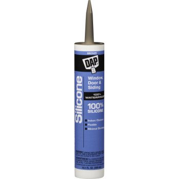 DAP 08647 Window and Door Sealant, Bronze, -40 to 400 deg F, 10.1 fl-oz Cartridge