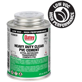 Oatey 308631V Heavy-Duty Medium Set Cement, 8 oz Can, Liquid, Clear