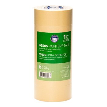 IPG PG505.123R Masking Tape, 60 yd L, 1.88 in W, Paper Backing, Beige