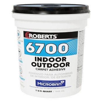 Roberts 6700-0 Carpet Adhesive, Cream, 1 qt, Pail