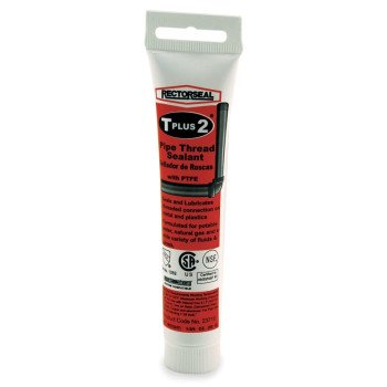 Rectorseal T Plus 2 Series 23710 Thread Sealant, 1.75 oz, Tube, Paste, White