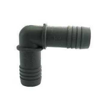 Boshart UPPE-05 Pipe Elbow, 1/2 in, Insert, 90 deg Angle, Polypropylene, Gray