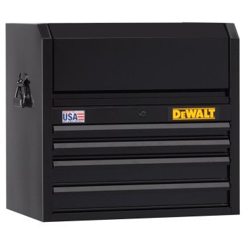 DEWALT DWST22644 Tool Chest, 7206 cu-in, 26 in OAW, 24-1/2 in OAH, 18 in OAD, Steel, Black, 4-Drawer