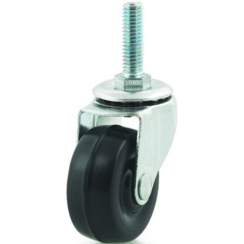 Dh Casters C-L20T1RS Swivel Caster, 2 in Dia Wheel, 13/16 in W Wheel, Rubber Wheel, 77 lb