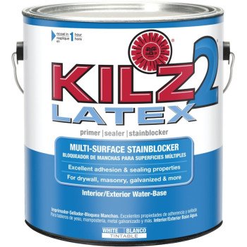 Kilz 20041 Exterior Primer, White, 1 gal, Can