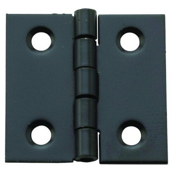 National Hardware N211-019 Decorative Broad Hinge, 1 in H Door Leaf, 1/32 in Thick Door Leaf, Steel, Oil-Rubbed Bronze