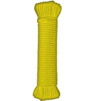 T.W. Evans Cordage 79-520 Paracord, 5/32 in Dia, 50 ft L, 110 lb Working Load, Nylon, Yellow