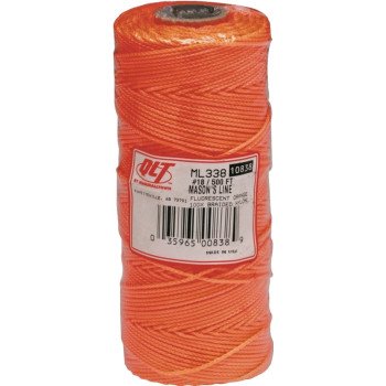 Marshalltown ML338 Mason Line, 500 ft L Line, Fluorescent Orange Line