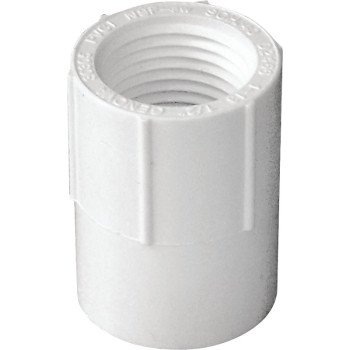 IPEX 435559 Pipe Adapter, 1/2 in, Socket x FPT, PVC, SCH 40 Schedule