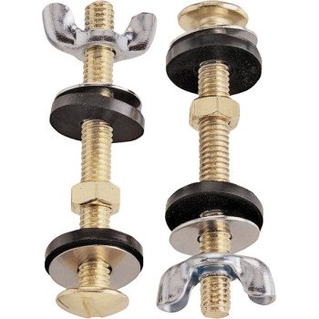 Plumb Pak PP23518 Bolt Set, Steel, Brass