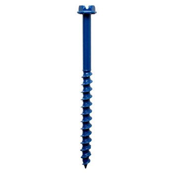 Simpson Strong-Tie Titen Turbo TNT18234HC25 Screw Anchor, 3/16 in Dia, 2-3/4 in L, Carbon Steel, Ceramic-Coated/Zinc