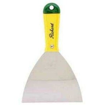 Richard H-3-S Stiff Putty Knife, 3 in W Blade, HCS Blade, Polypropylene Handle