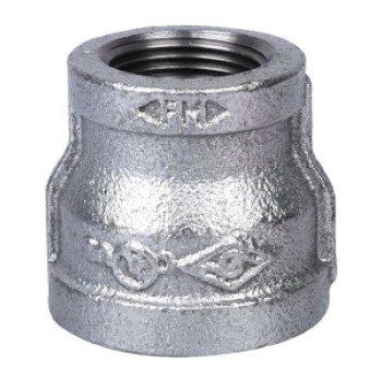 ProSource 24-1X3/4G Reducing Pipe Coupling, 1 x 3/4 in, Threaded, Malleable Steel, SCH 40 Schedule