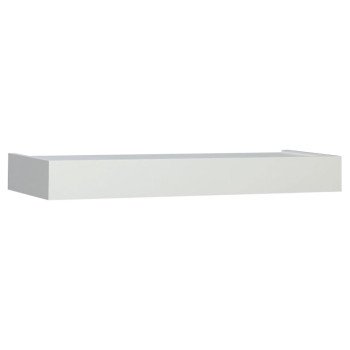 Shelf-Made 0140-24WT Floating Shelf, White, 50 lb, 1-Shelf, 8-1/2 in L, 24 in W, Wood