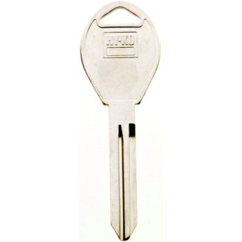 Hy-Ko 11010DA34 Automotive Key Blank, Brass, Nickel, For: Nissan Vehicle Locks