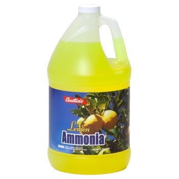 Austin 54200-00049 All-Purpose Lemon Ammonia, 1 gal Bottle, Liquid, Lemon, Yellow
